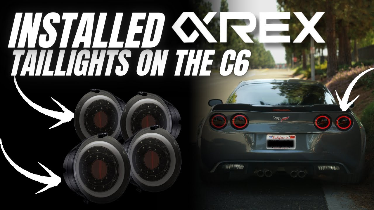 Installing AlphaRex Taillights on My C6 Corvette! #corvette #alpharex #c6