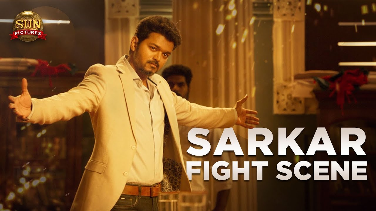 Sarkar Fight Scene | Thalapathy Vijay | Sun Pictures | A.R.Murugados | A.R.Rahman