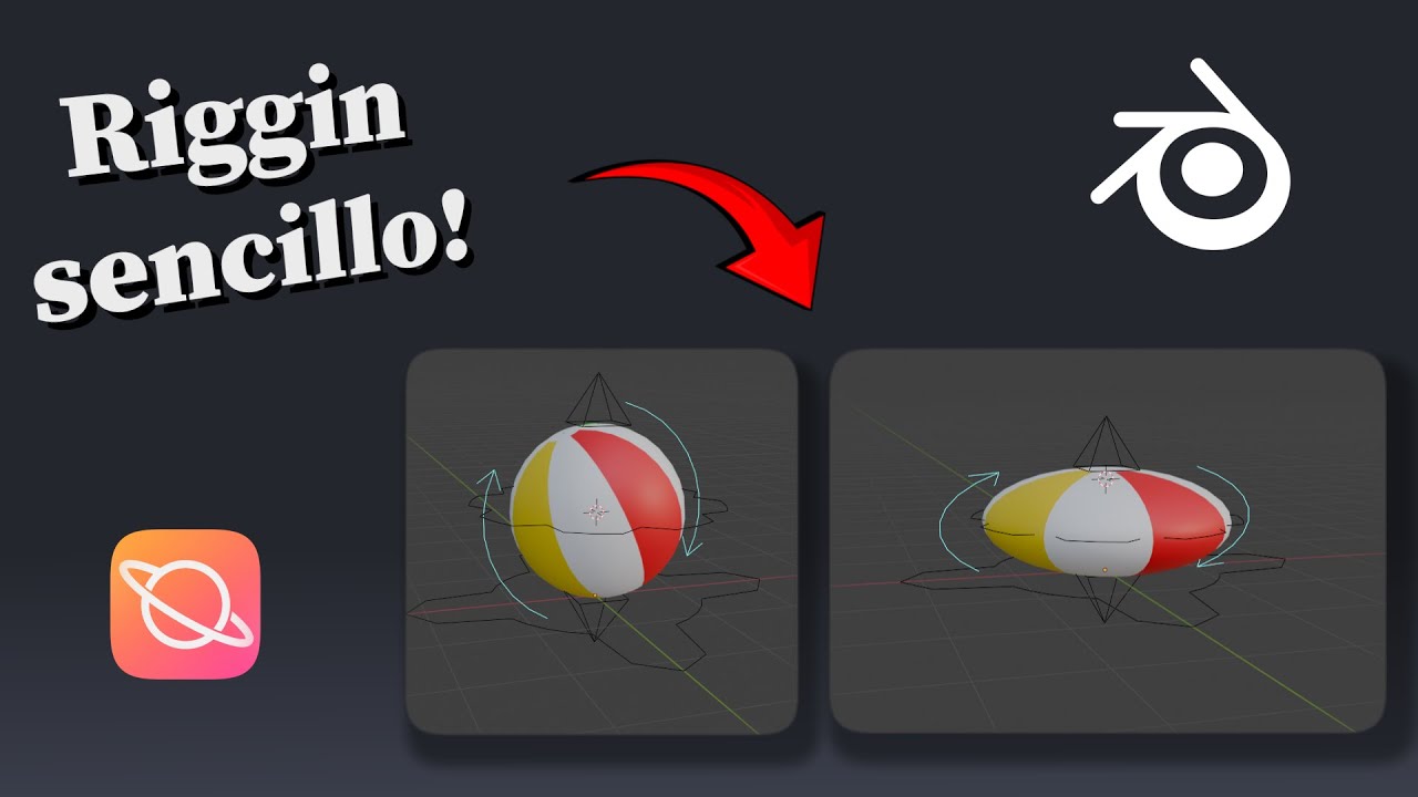 Blender tips - Tutorial fácil pelota con rig para animar!