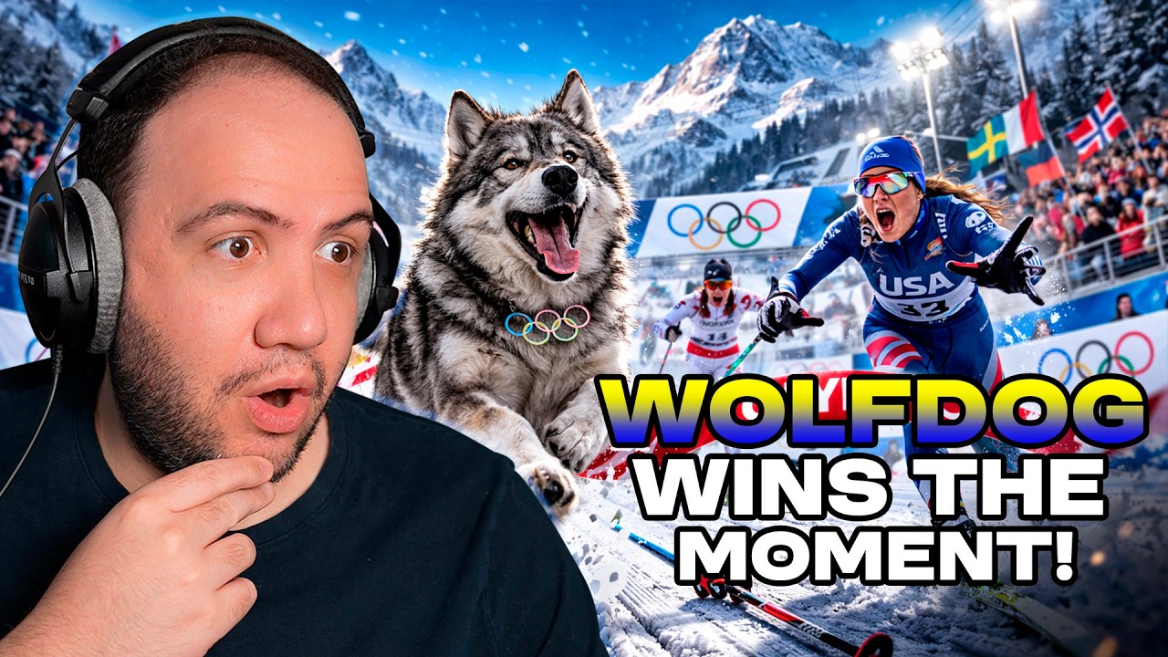 Wolfdog steals show, crosses finish line at Winter Olympics | Teacher Paul Sports