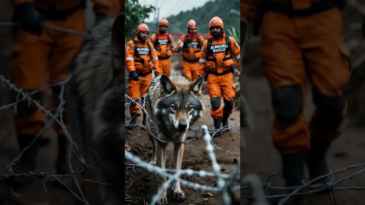 The Poor Wolf A Heroic Wolf Rescue Mission #animals #rescue #wolf