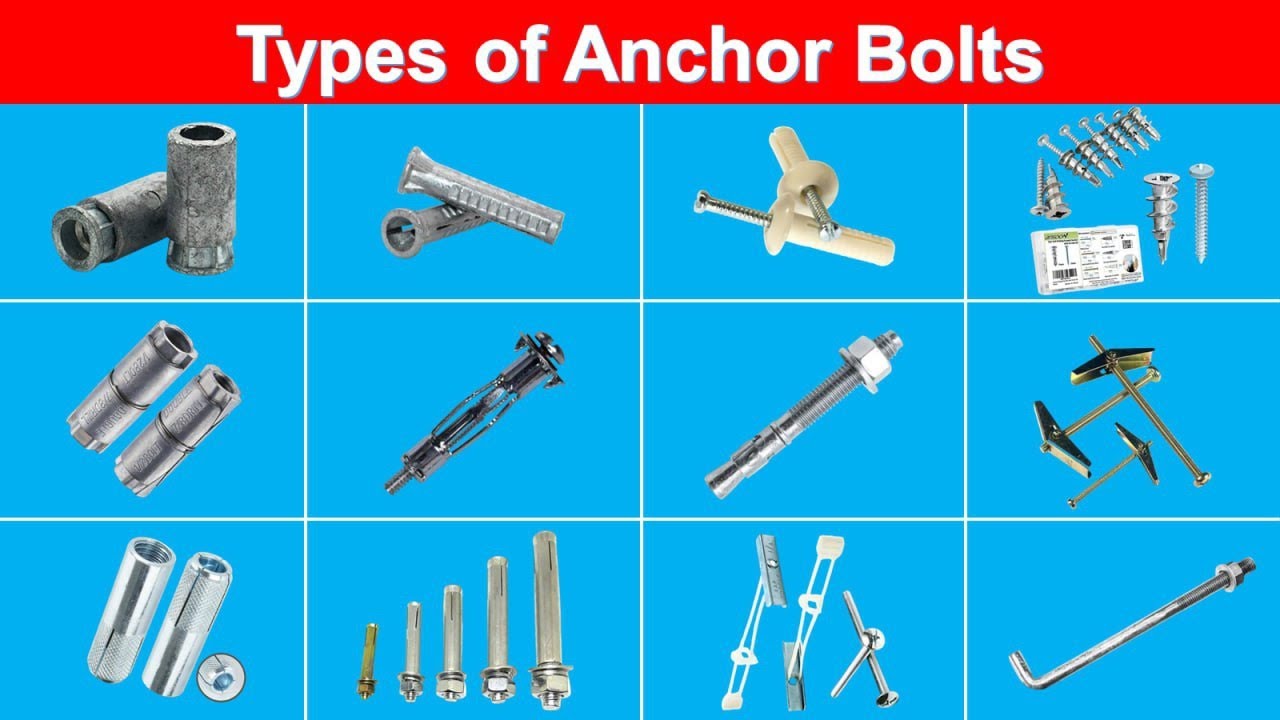 Types of Anchor Bolts Equipment | RT Electrician