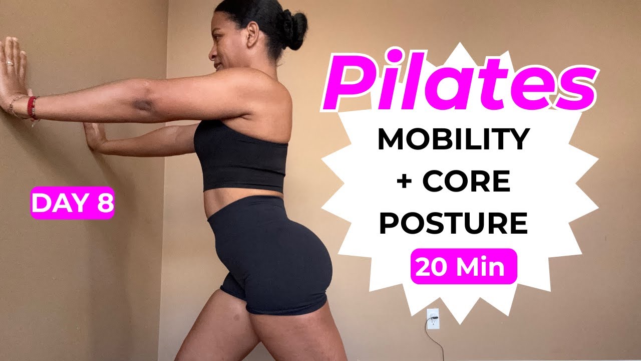 20 Min Wall Pilates for MOBILITY, CORE & POSTURE | 14 Day Wall Pilates Challenge – Day 8