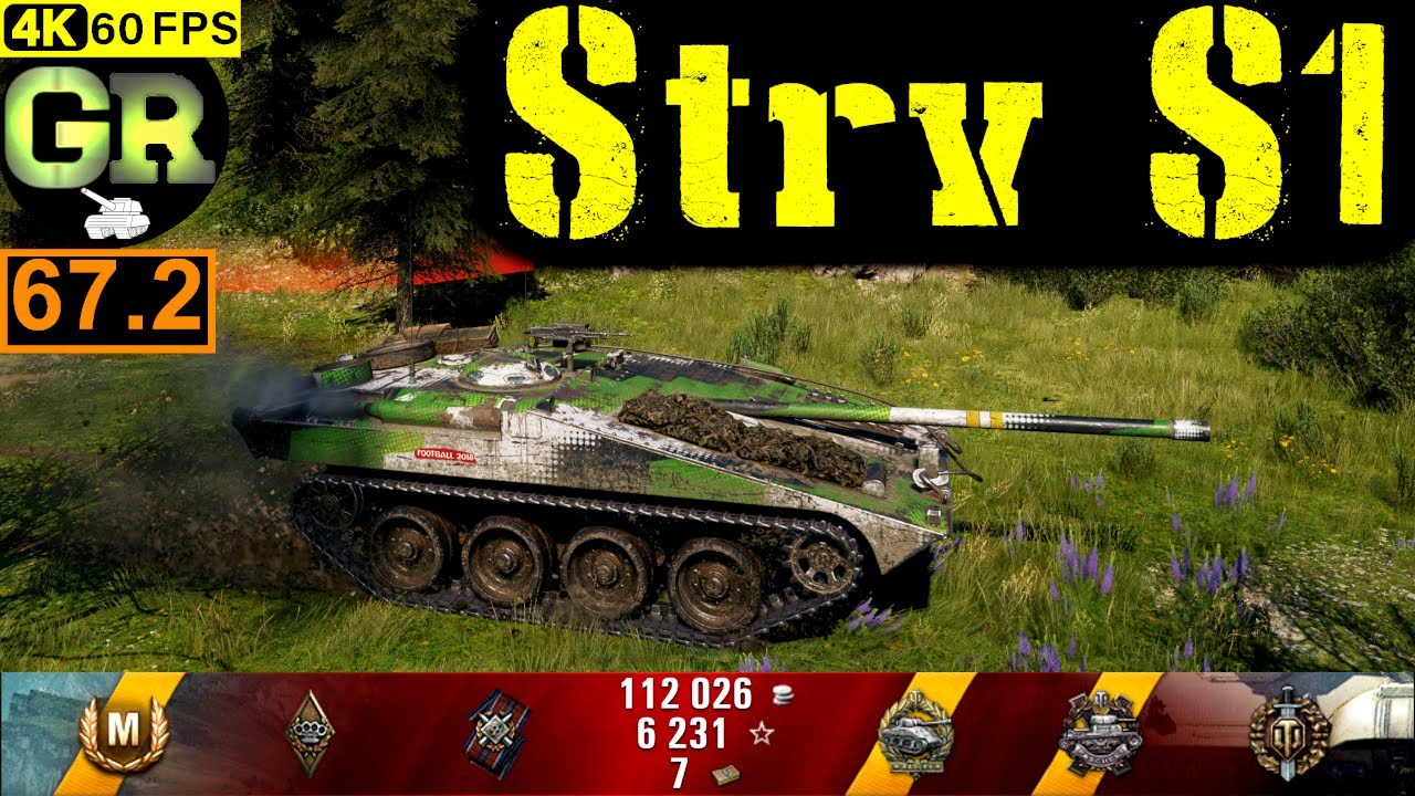 67_World of Tanks Strv S1 WoT Replay - 8 Kills 3.6K DMG(Patch 1.5.0)