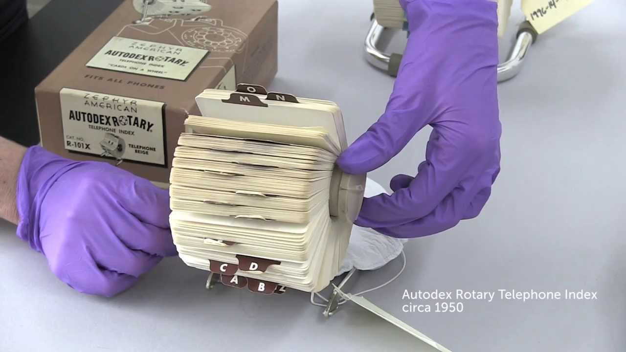 Collections in Motion: Rolodexes