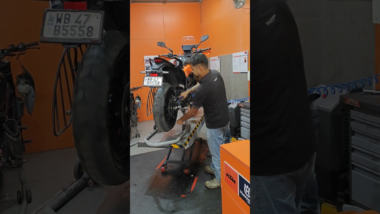 ktm 390 adventure x plus First service| indicator issue | Brake pad worn off|