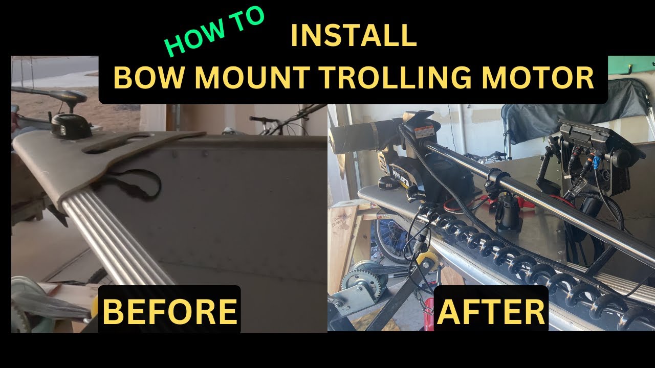 Bow Mount Trolling Motor Mount DIY - Open Bow Aluminum Boat