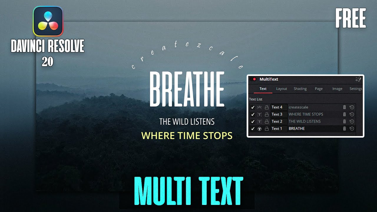 How To Make Awesome Multi-Text Titles in DaVinci Resolve 20 | Free