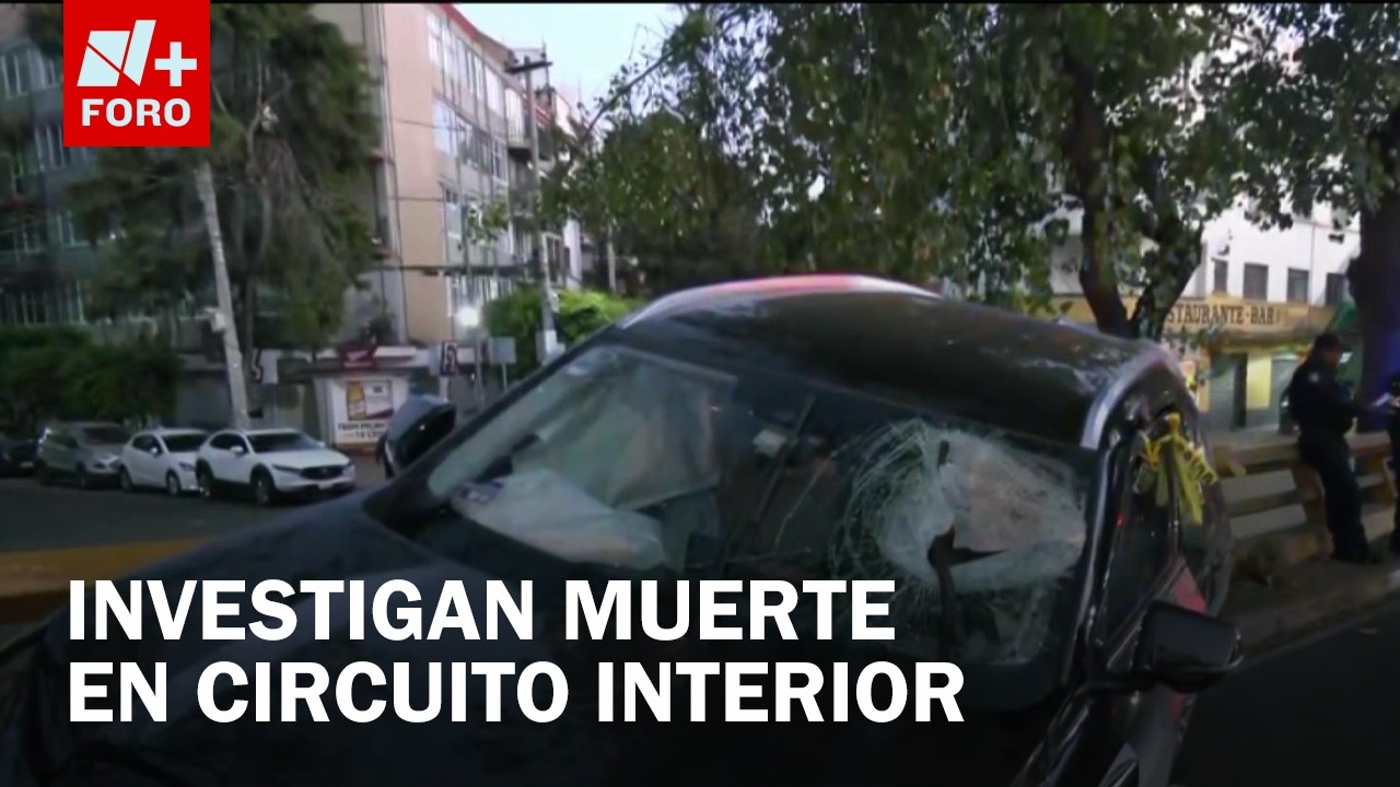 Fallece conductor luego de ser impactado por una piedra en Circuito Interior, CDMX