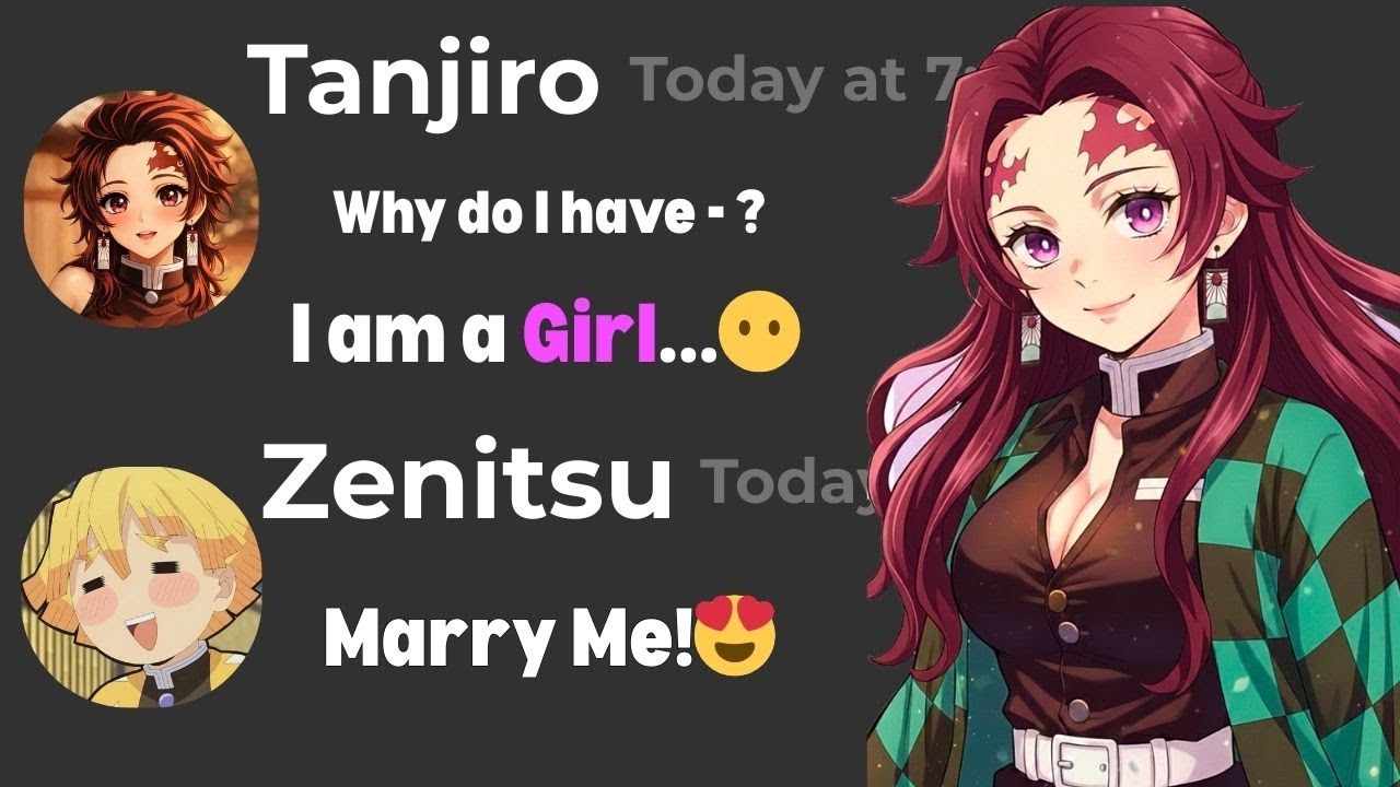 “If Tanjiro Became a Girl” 💖| Demon Slayer Discord Server
