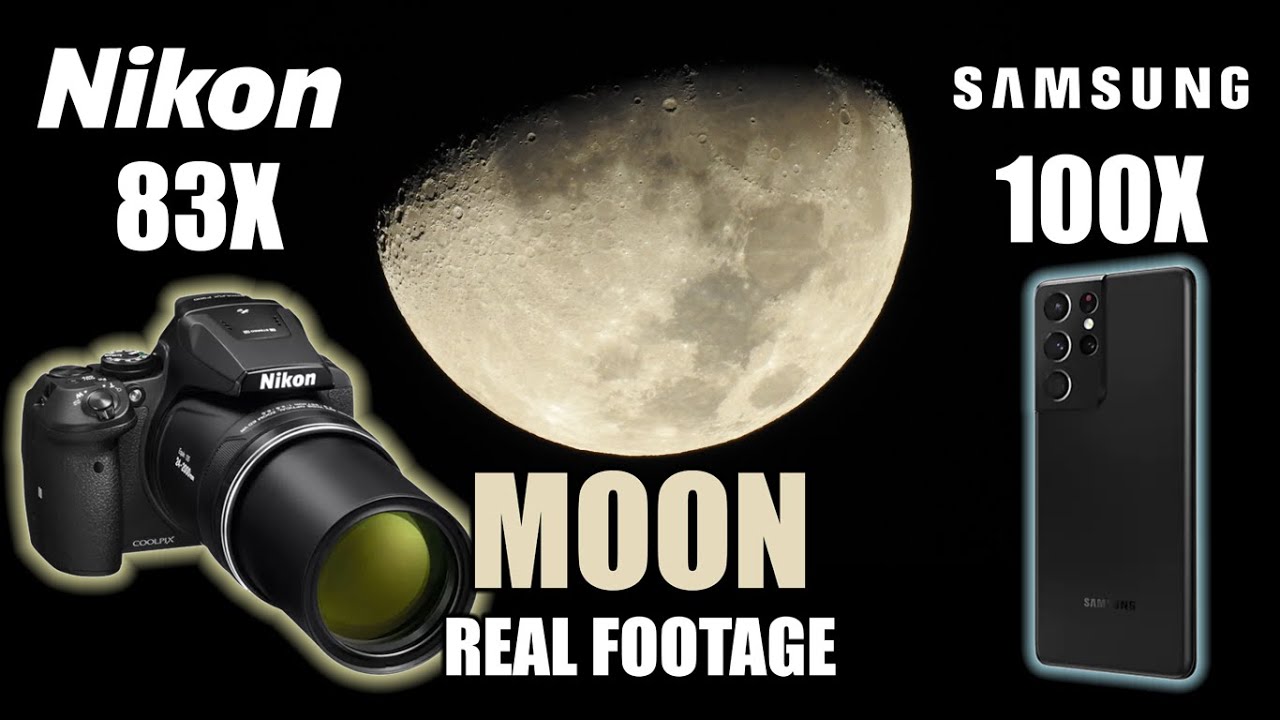 Nikon Coolpix P900 🆚 Samsung Galaxy S21 Ultra - MOON 🌔
