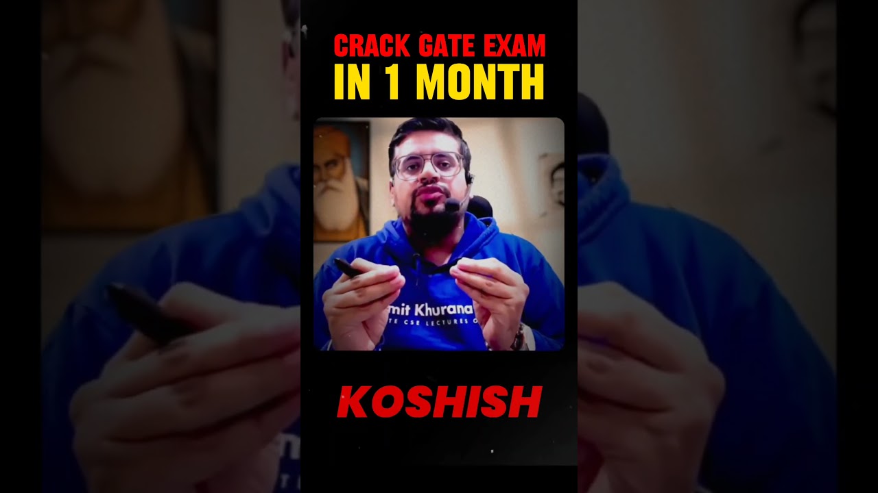 How to Crack GATE in 1 month?🤔
