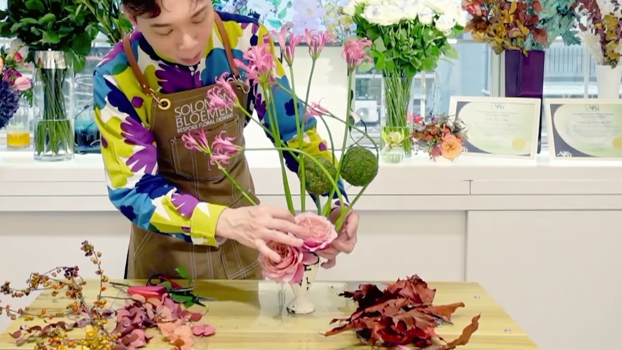 深秋煥錦 | Autumn Nerines | TUTORIAL |OMAKASE 大師SOLOMON 花藝教室 | 家居鮮花插花擺設