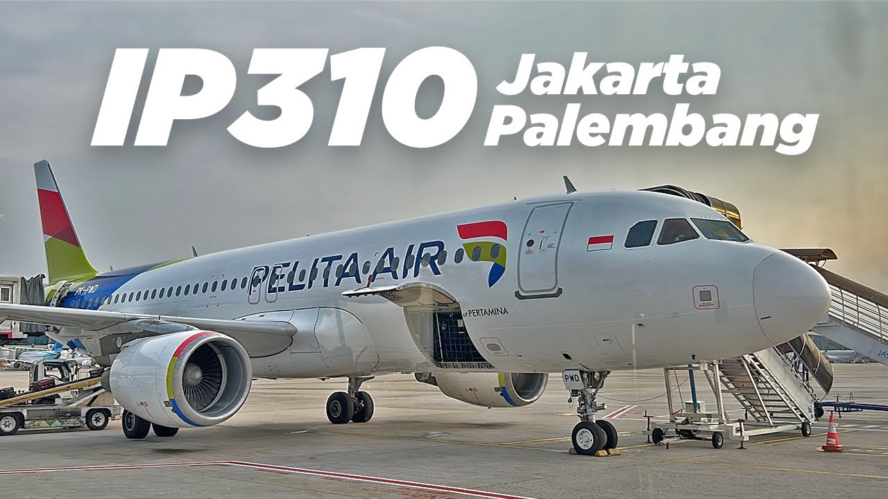 Mencoba Naik Pesawat Pelita Air IP310 Keberangkatan Pagi Rute Jakarta - Palembang