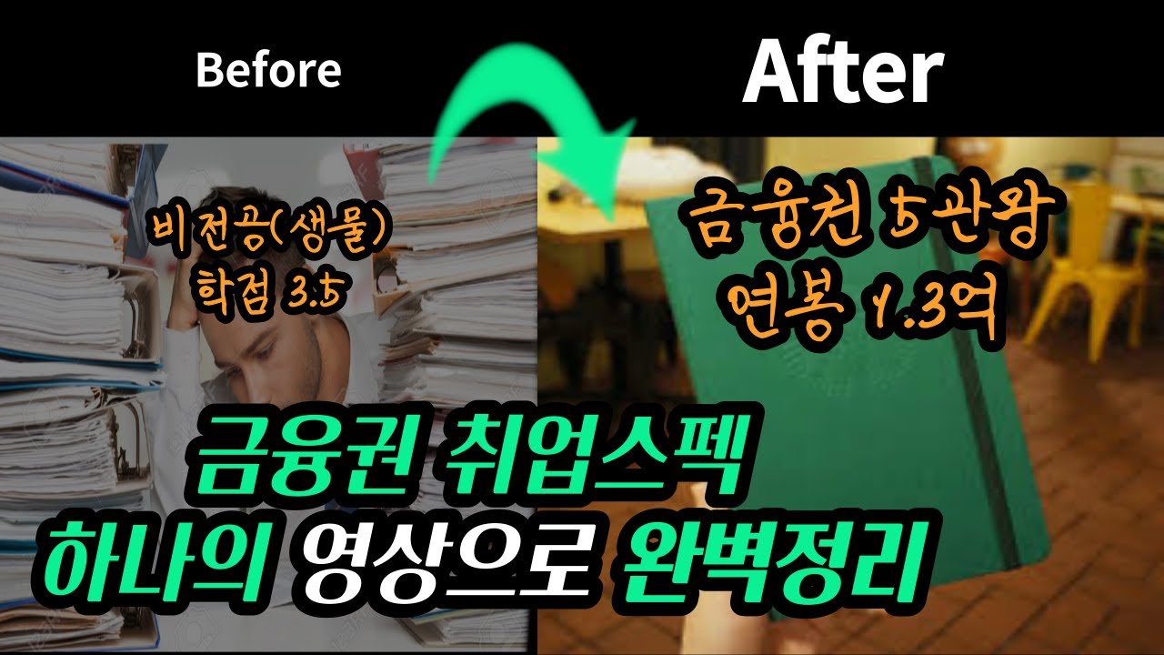 보험사(원수사)/은행 취업관련 스펙, 현직 채용담당자가 총정리 해드립니다.