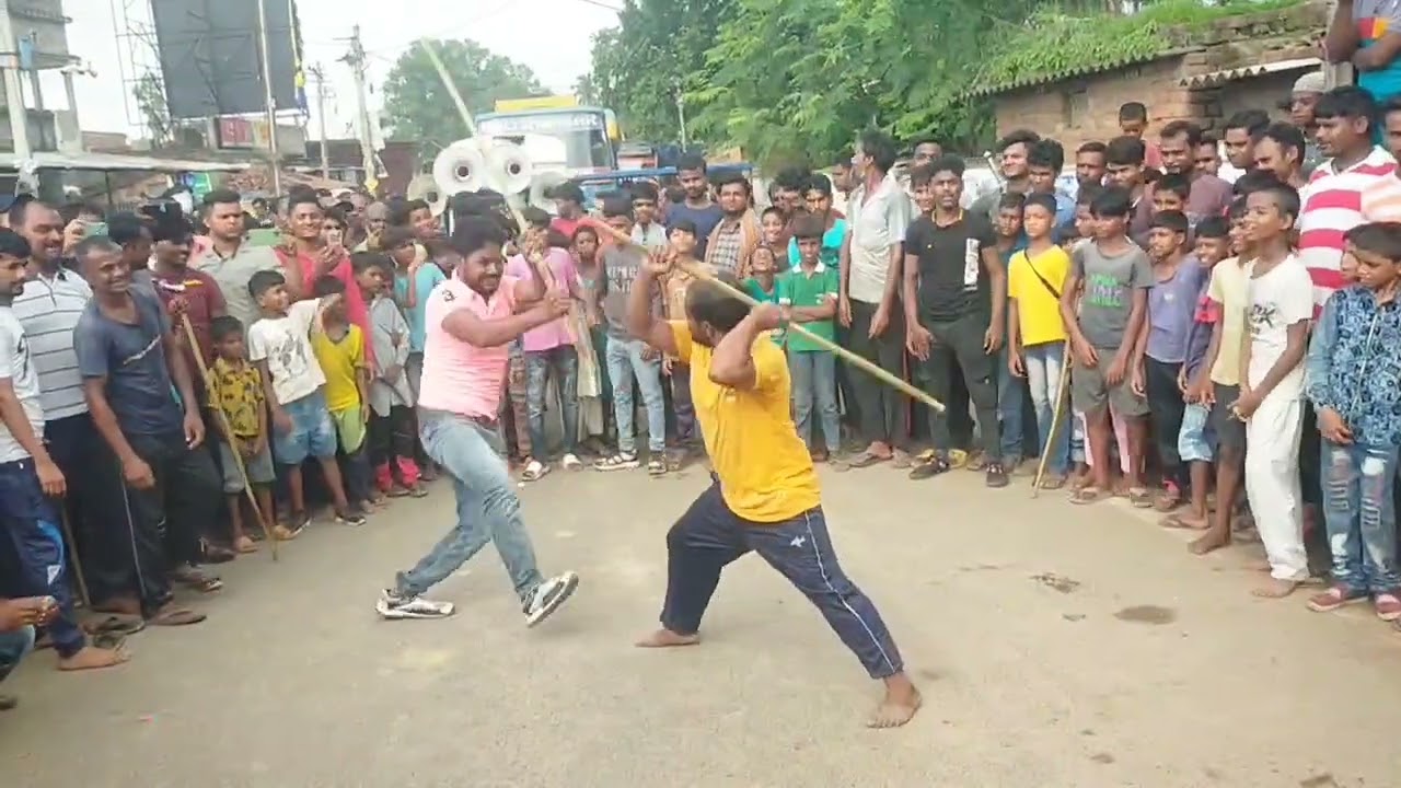 मोहर्रम का लाठी खेल || Moharram Lathi Khela Jhalda Kantadih video #jhalda