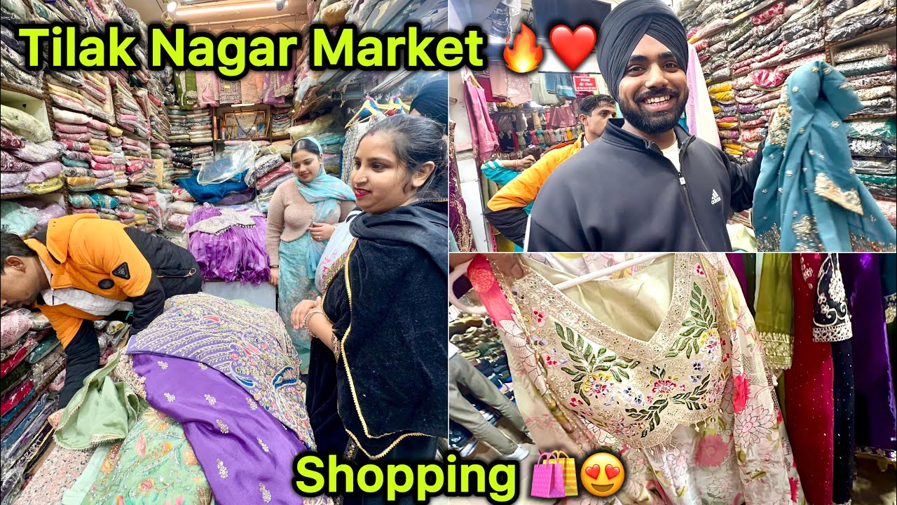Aaj Shopping Karne Gaye 🛍️😍 Tilak Nagar Market 🔥