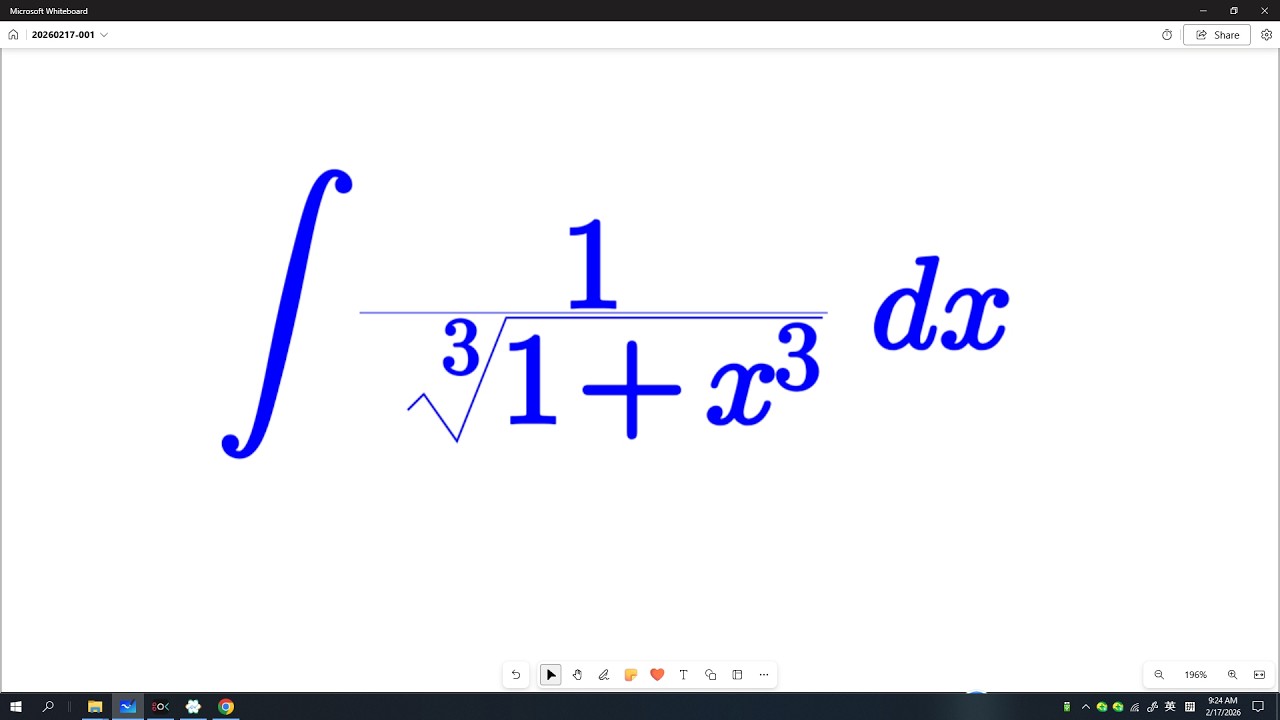 Integral of  1/(x^3+1)^(1/3) dx