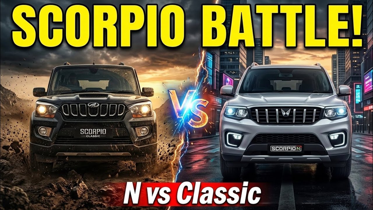 Mahindra Scorpio-N vs Scorpio Classic 🔥 Full Comparison | Engine, Features, Price | Telugu Review#1m