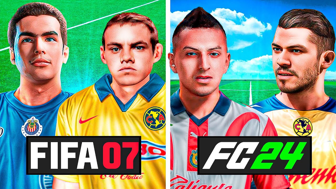 SIMULÉ EL CLÁSICO CHIVAS VS AMÉRICA EN CADA FIFA DE LA HISTORIA (05-24)