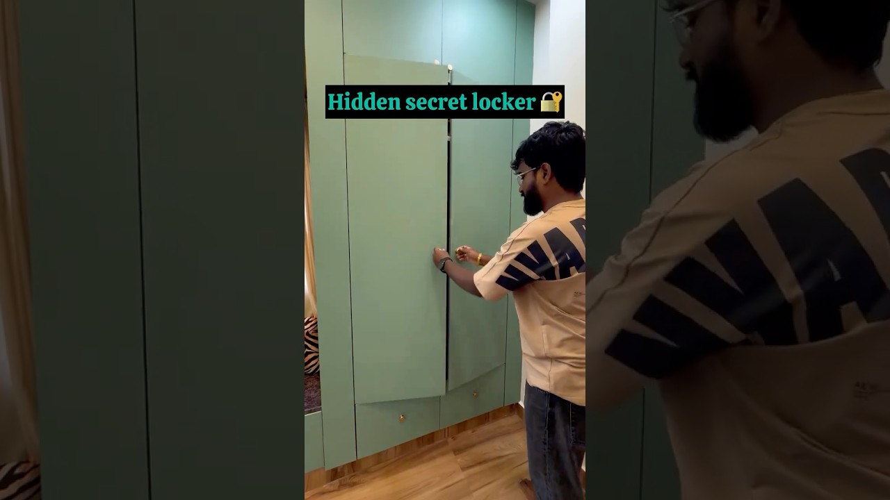 Hidden locker 🔐 +91 80194 44095 #home #kitchen  #interiordesign #hyderabdinterior #interior