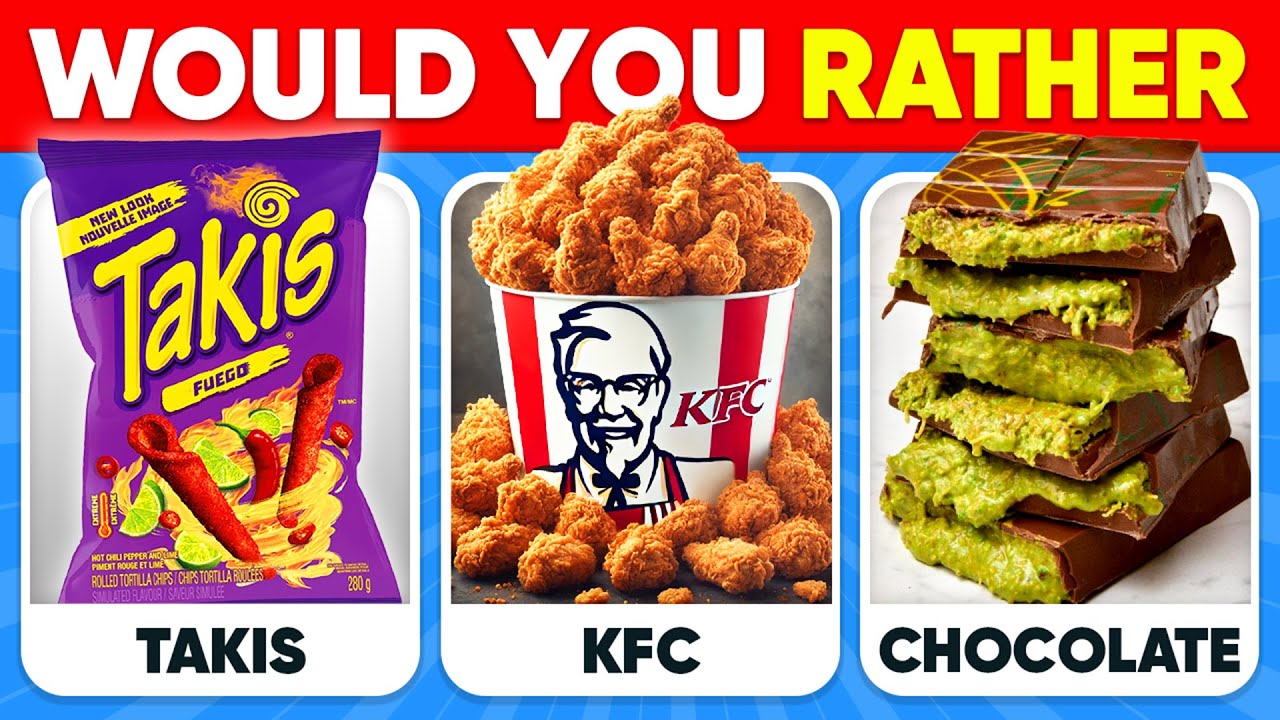 Would You Rather..? Ultimate Junk Food Edition 🍟🍔🍫 Quiz Alien