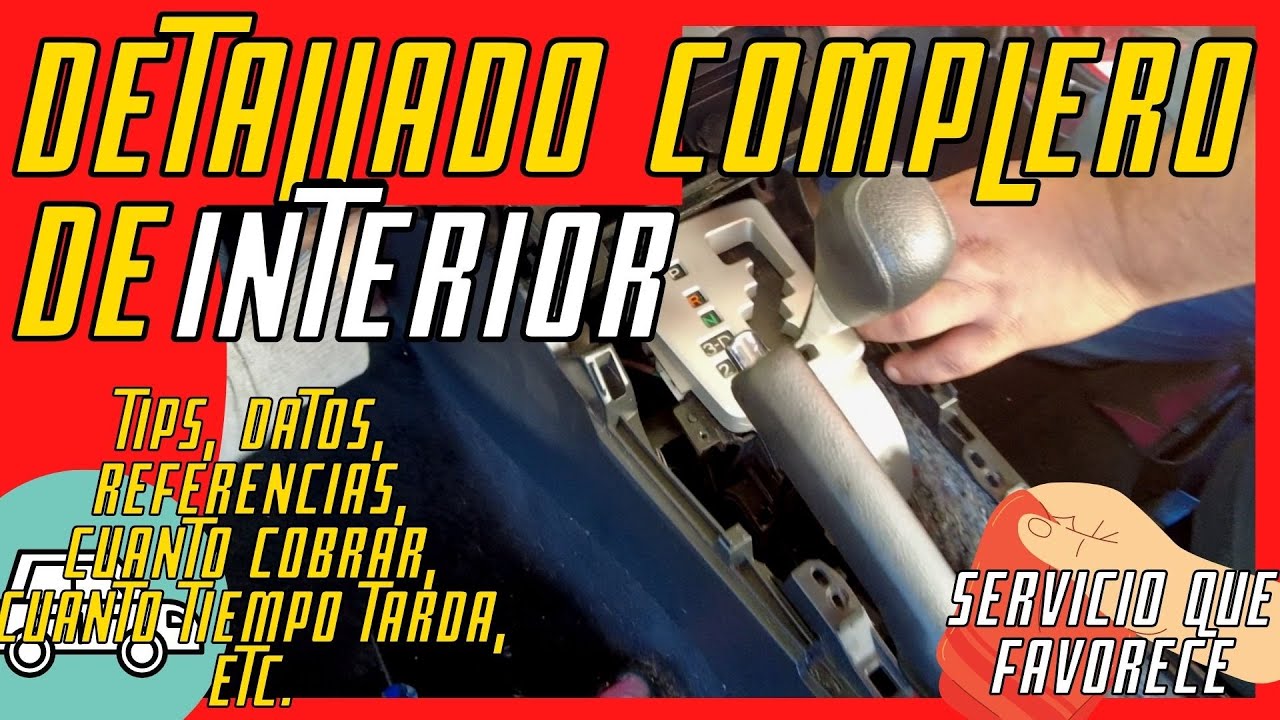 ✅TUTORIAL| CONOCE como hacer UN DETALLADO DE INTERIOR a tu AUTO (autodetalling)