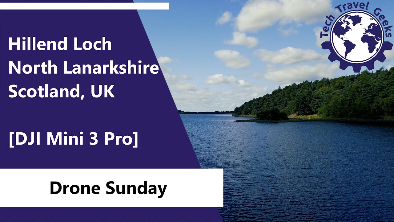 Hillend Loch, North Lanarkshire, Scotland, UK [DJI Mini 3 Pro] #reservoir #scotland #dji