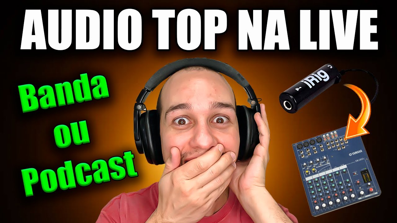 Como captar audio para live | Banda ou Podcast para transmissão no celular