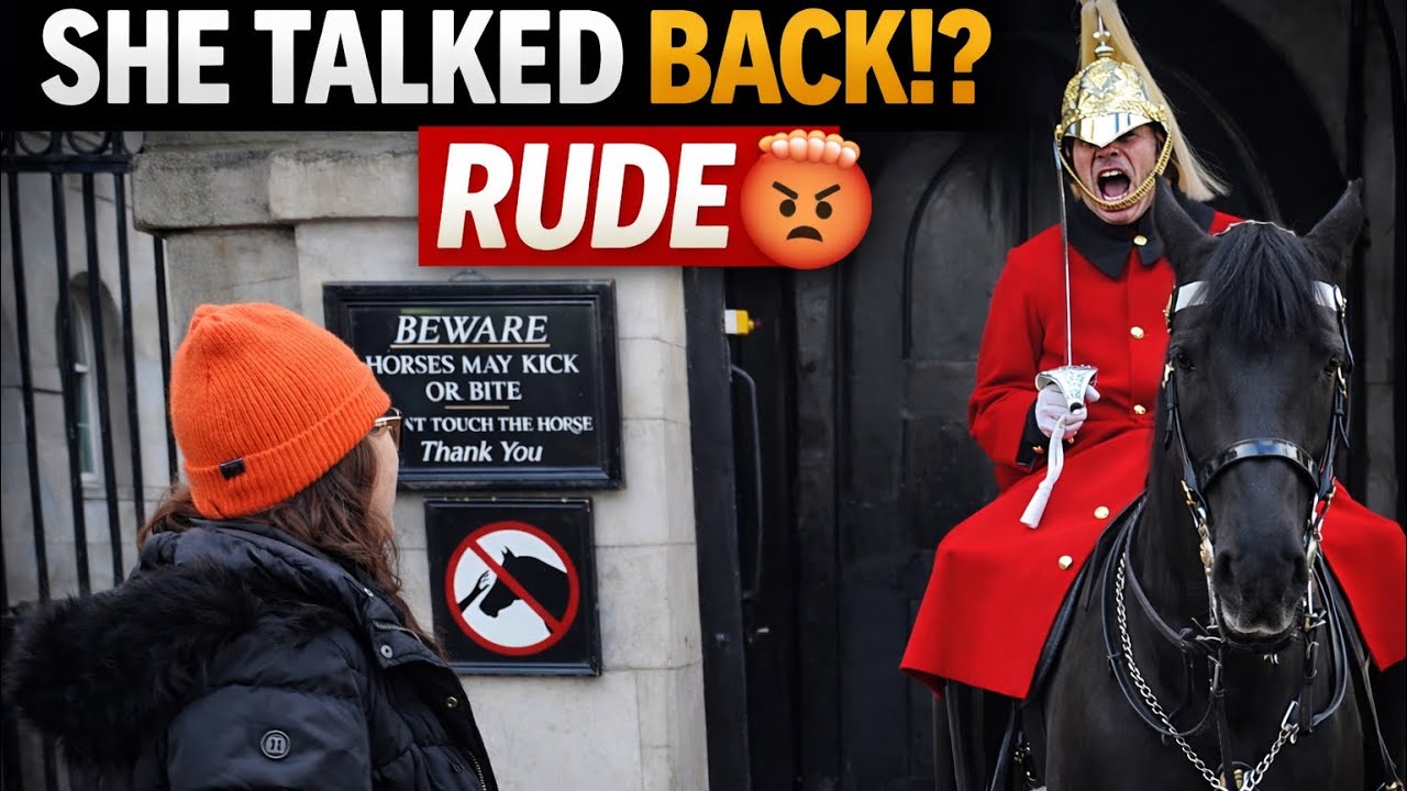King’s Guard SHOUTS at Rude Tourist… She FIRES Back! 😳