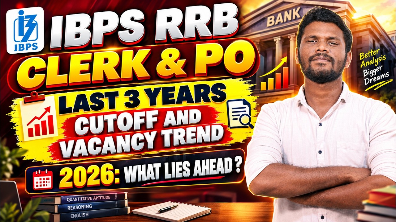 LAST 3 YEARS CUTOFF & VACANCY OF RRB PO/CLERK | INTHA YEAR ENNA EXPECT PANNALAM | MUST WATCH | MR.JD