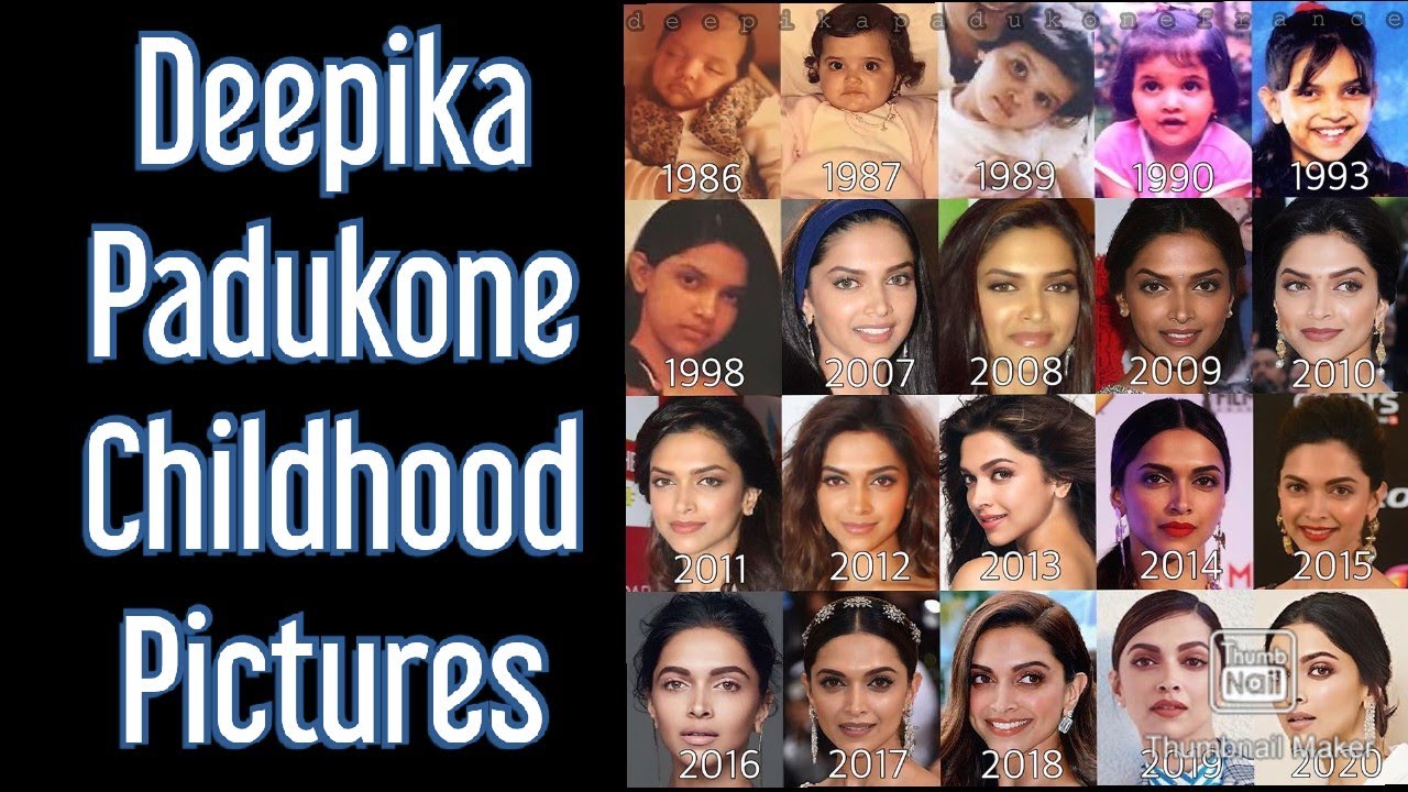 Deepika Padukone childhood pictures compilation video | Bollywood Actress childhood pictures