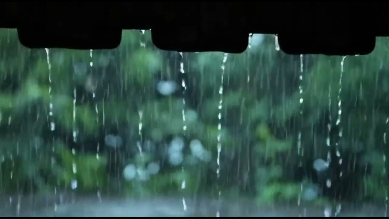 Rain Sound Water Drop from the Roof Relaxation (2 Hours)