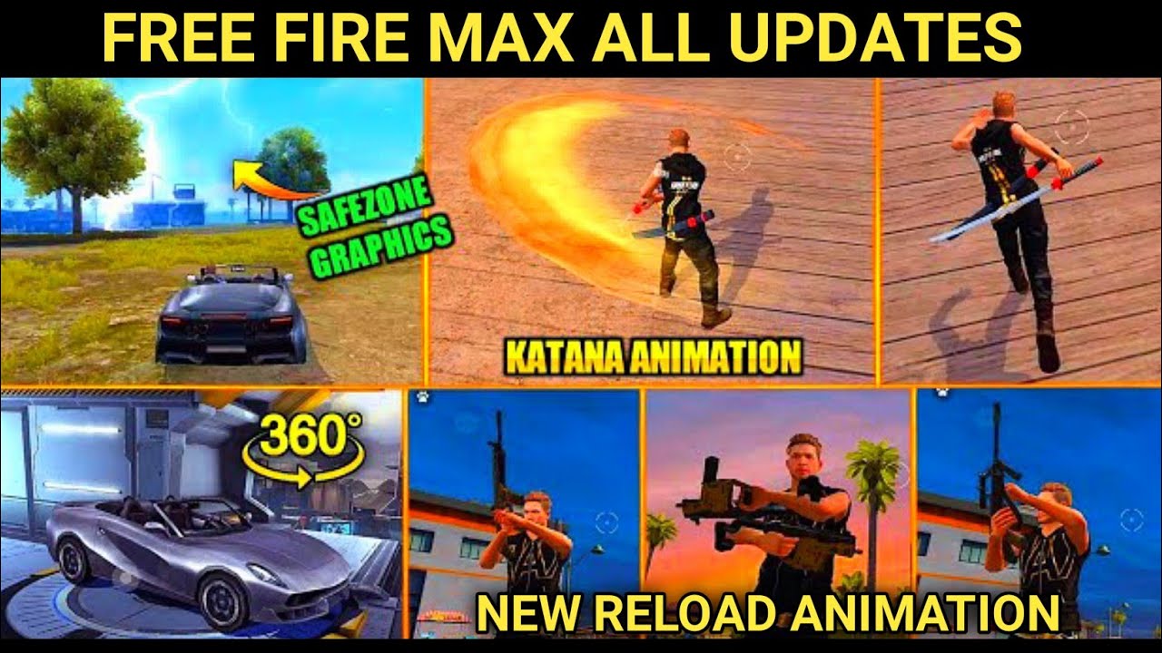 FREE FIRE MAX NEW UPDATE AND ANIMATION | NEW RELOAD ANIMATION | SOUND EFFECT CHANGE IN FREE FIRE MAX