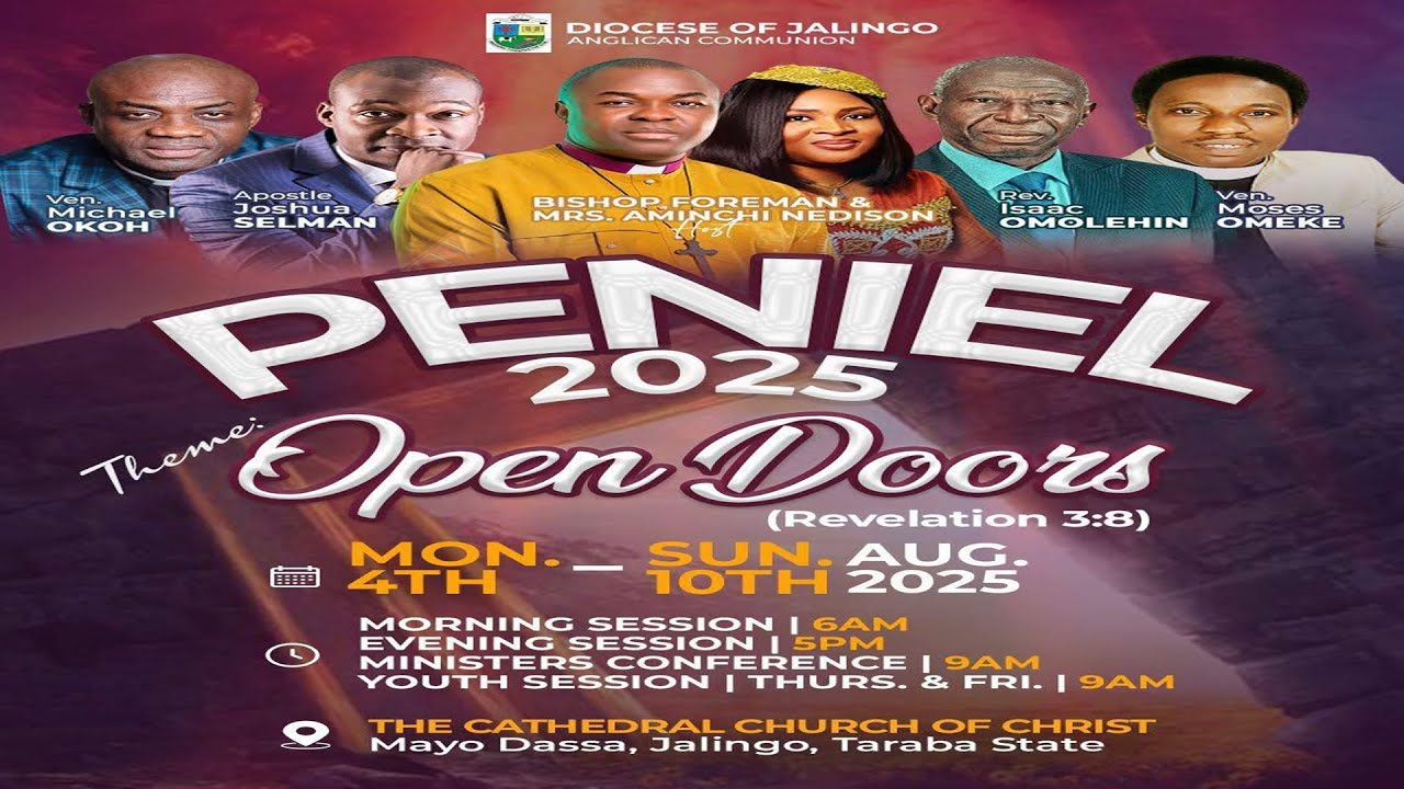 CANON RICHIES ITODO' MINISTRATION || DIOCESE OF JALINGO || PENIEL 2025 || DAY 5 || MORNING SESSION