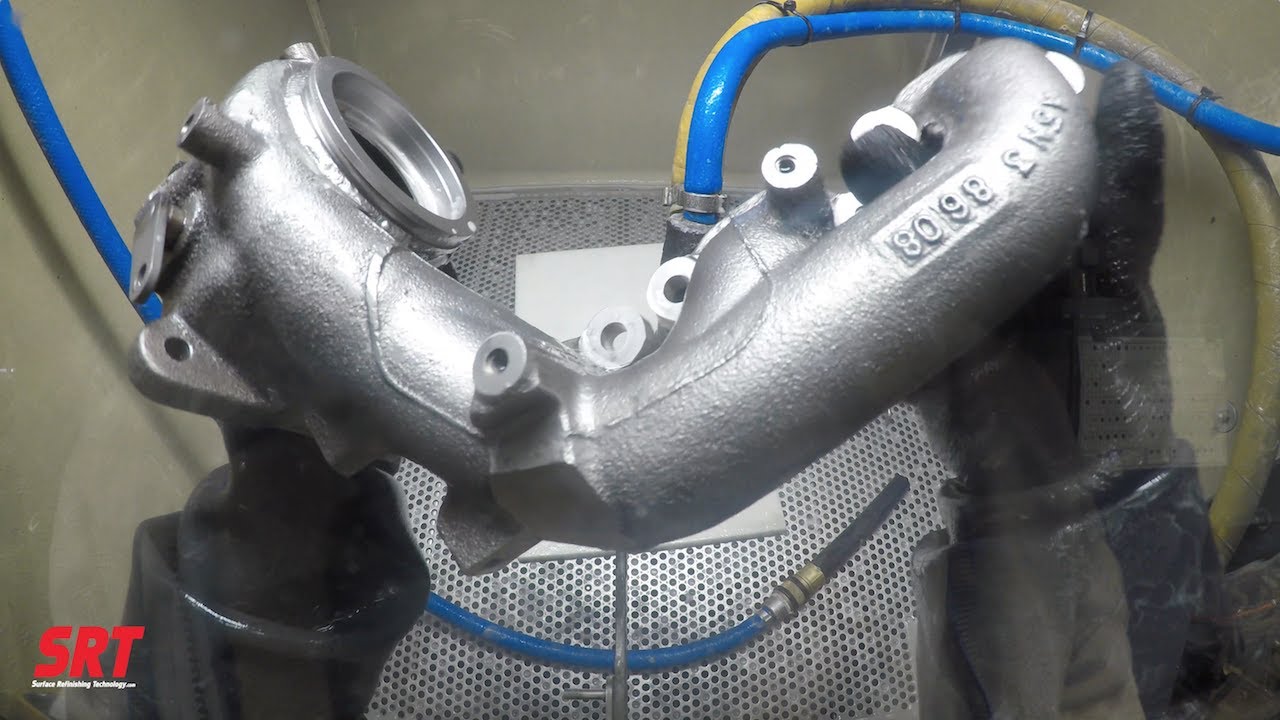 Cleaning a Nissan GT-R Manifold/Turbofold by Vapor Honing | Surface Refinishing Technology