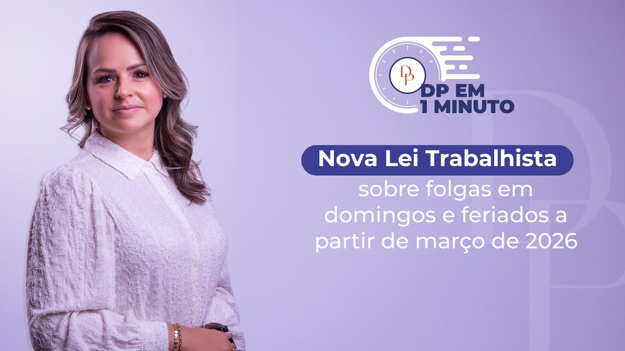 Nova lei: sobre folgas em domingos e feriados a partir de março de 2026