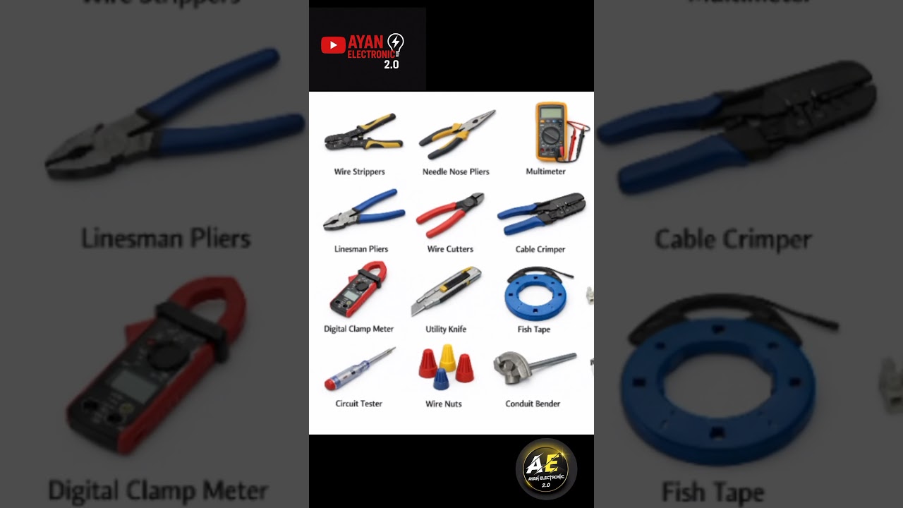Electrical tools name and pictures | electrician tools 