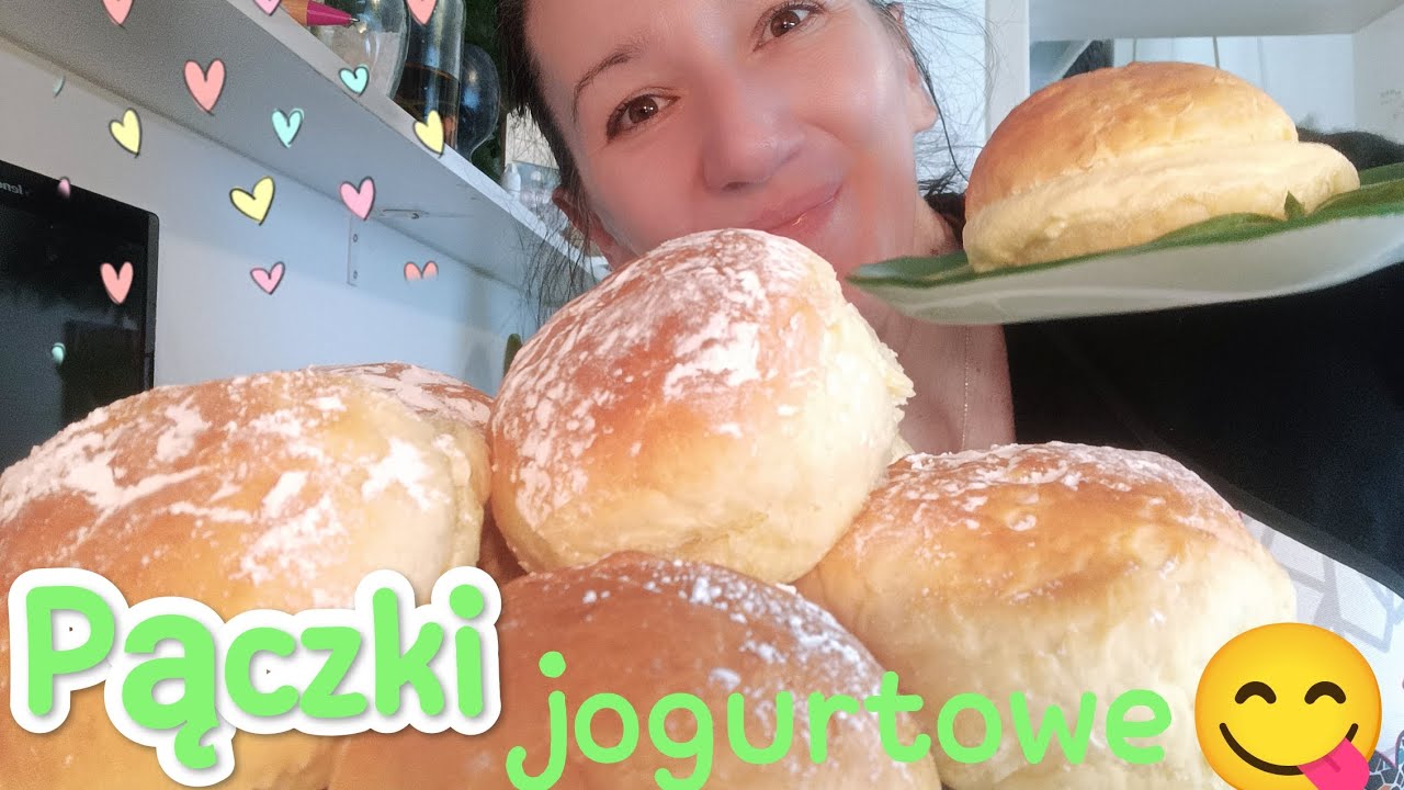 pyszne leciutkie PĄCZKI JOGURTOWE 🧑‍🍳🥰 Z piekarnika.#pączki .