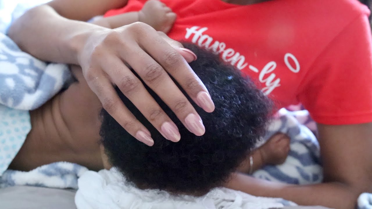 ASMR Baby Curl Hair Play, Scalp Massage, Detangling (No Talking) soooo much cooing 🥺 💜