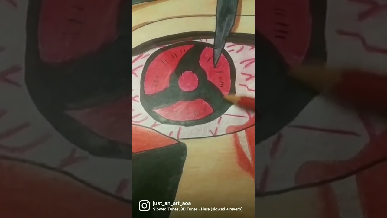 Drawing itachi uchiha with his Amaterasu 😯