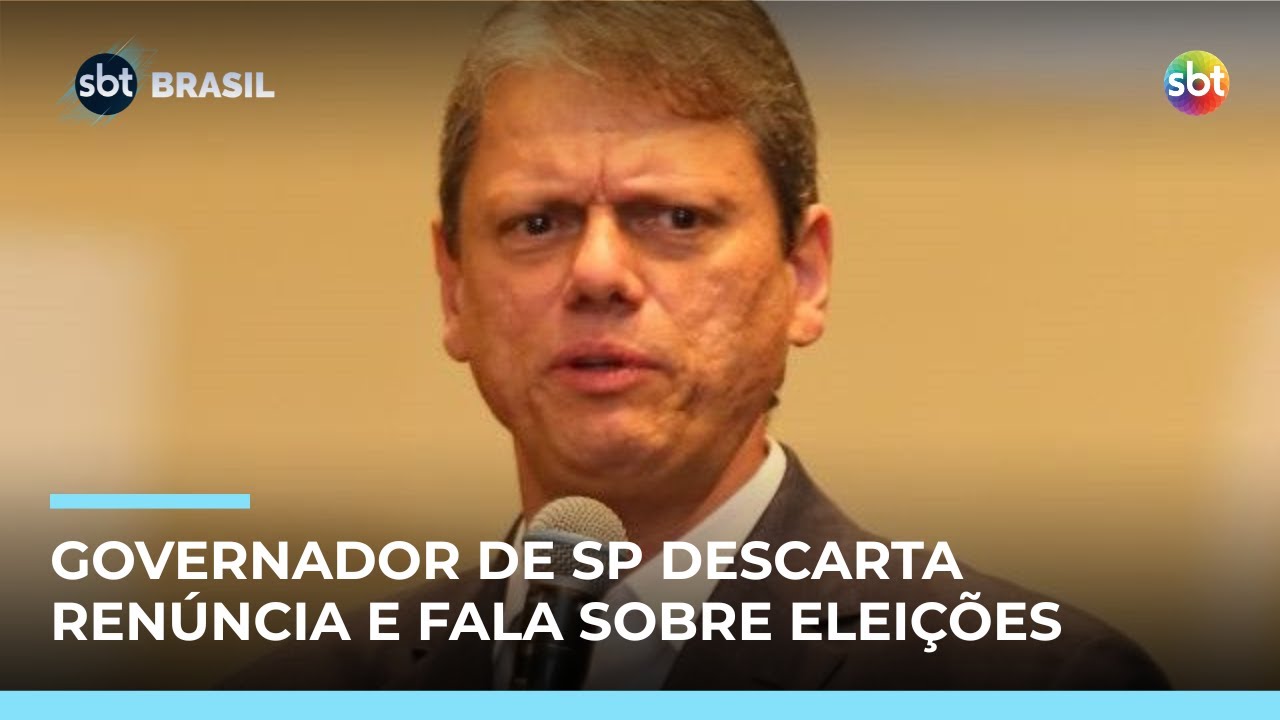 Tarc&iacute;sio confirma candidatura &agrave; reelei&ccedil;&atilde;o e apoio a Fl&aacute;vio Bolsonaro | #SBTBrasil