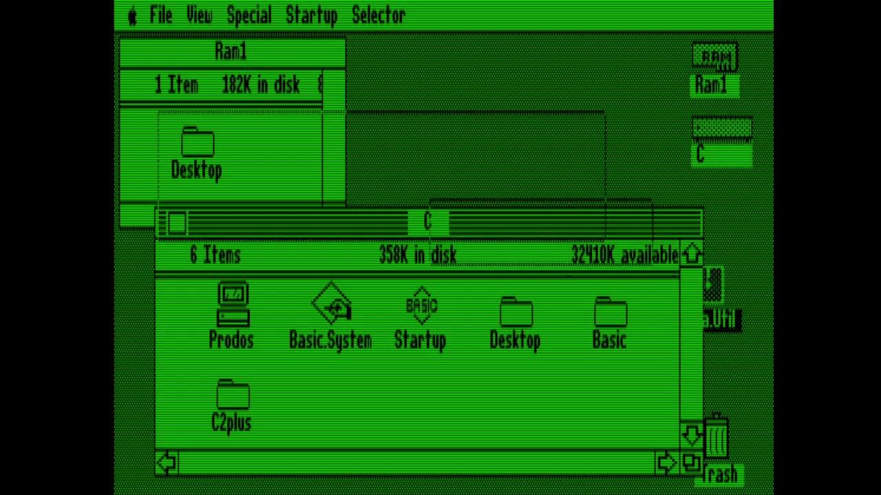 Apple II Desktop on the MESS/MAME