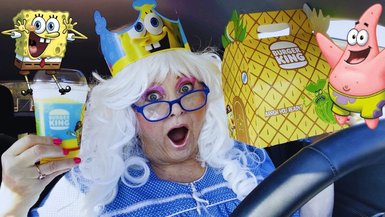 SpongeBob Burger King Whopper Taste Test Adventure!