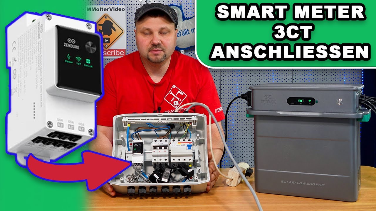 Smartmeter installieren | Zendure Smartmeter einbauen, anschließen und einrichten | Zendure 3CT