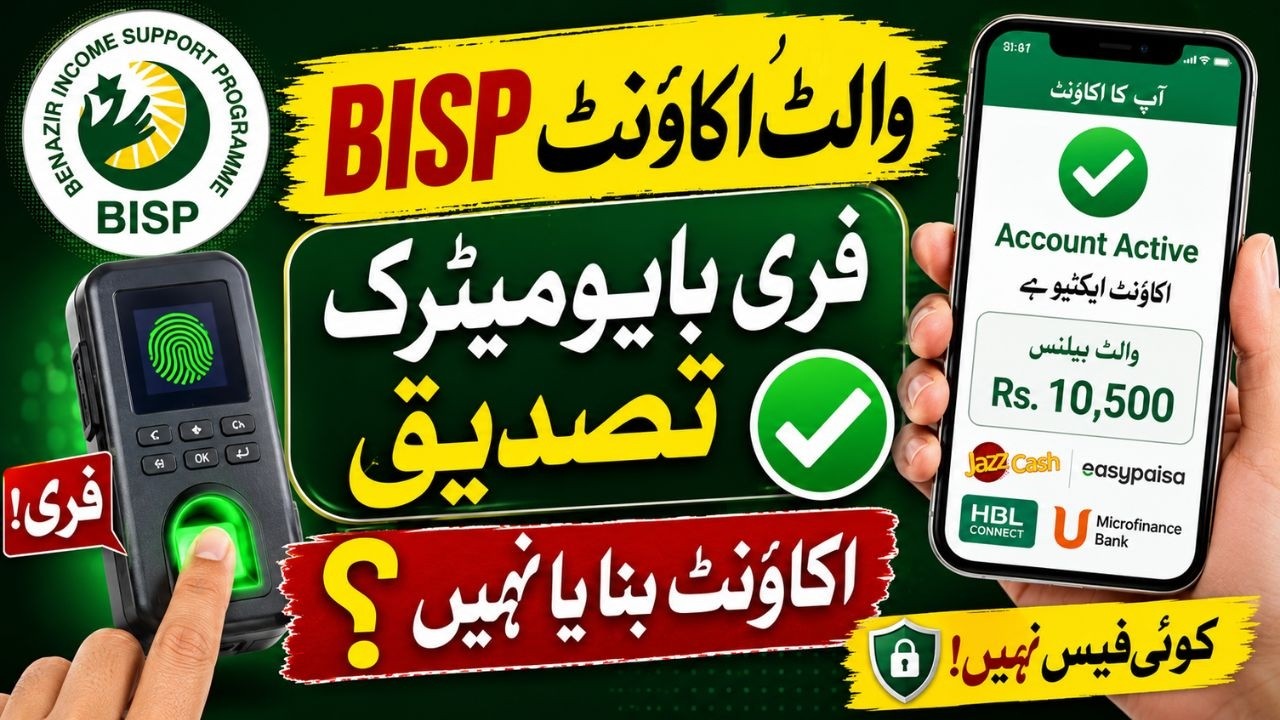 BISP New Wallet Account Update 2026 | How to Check Account & Complete Biometric Verification