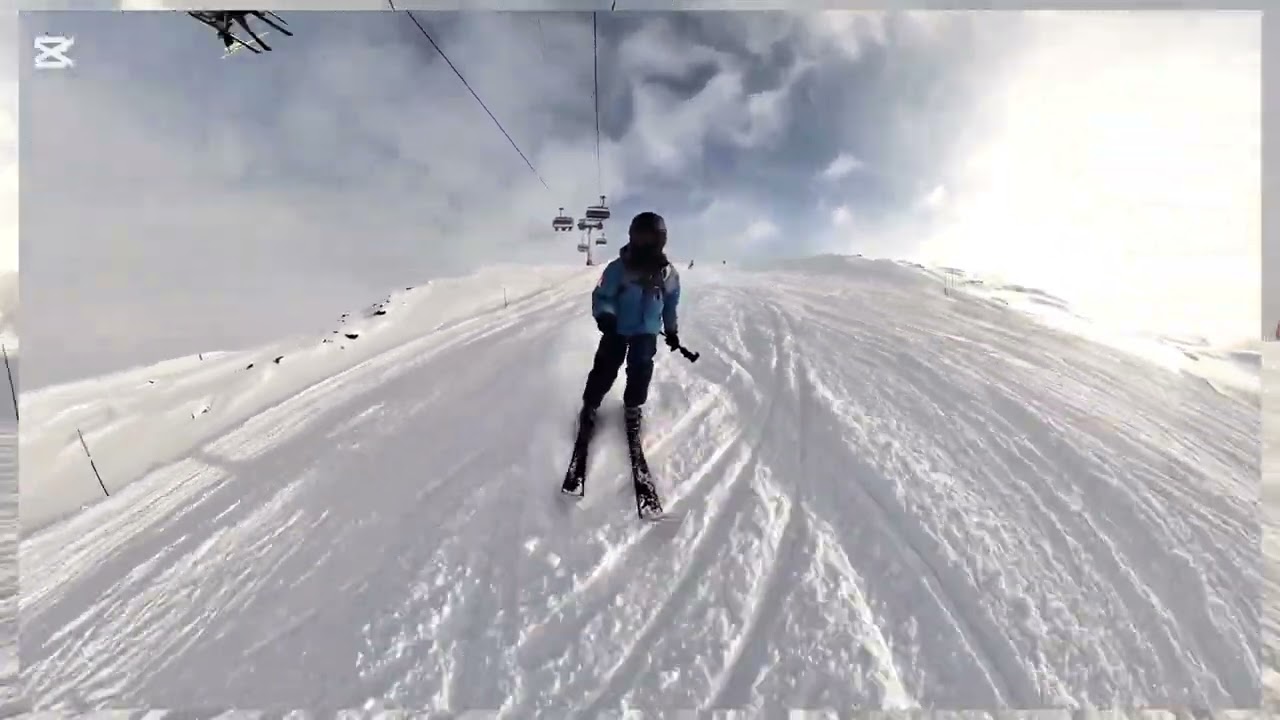 Swiss Zermatt Ski 24 ( Part 2B of 5 ) From Gornergrat 3089M to Riffelbery # 37 ...