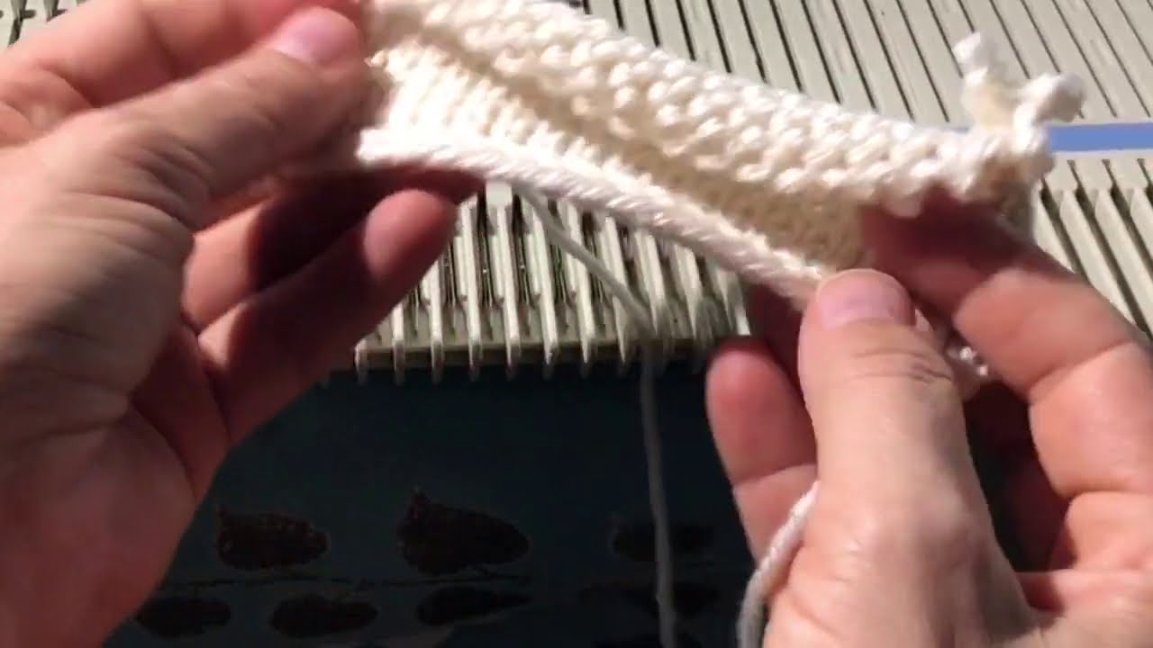 Mock Crochet Cast-on Brother KX 350 Knitting Machine LK 150