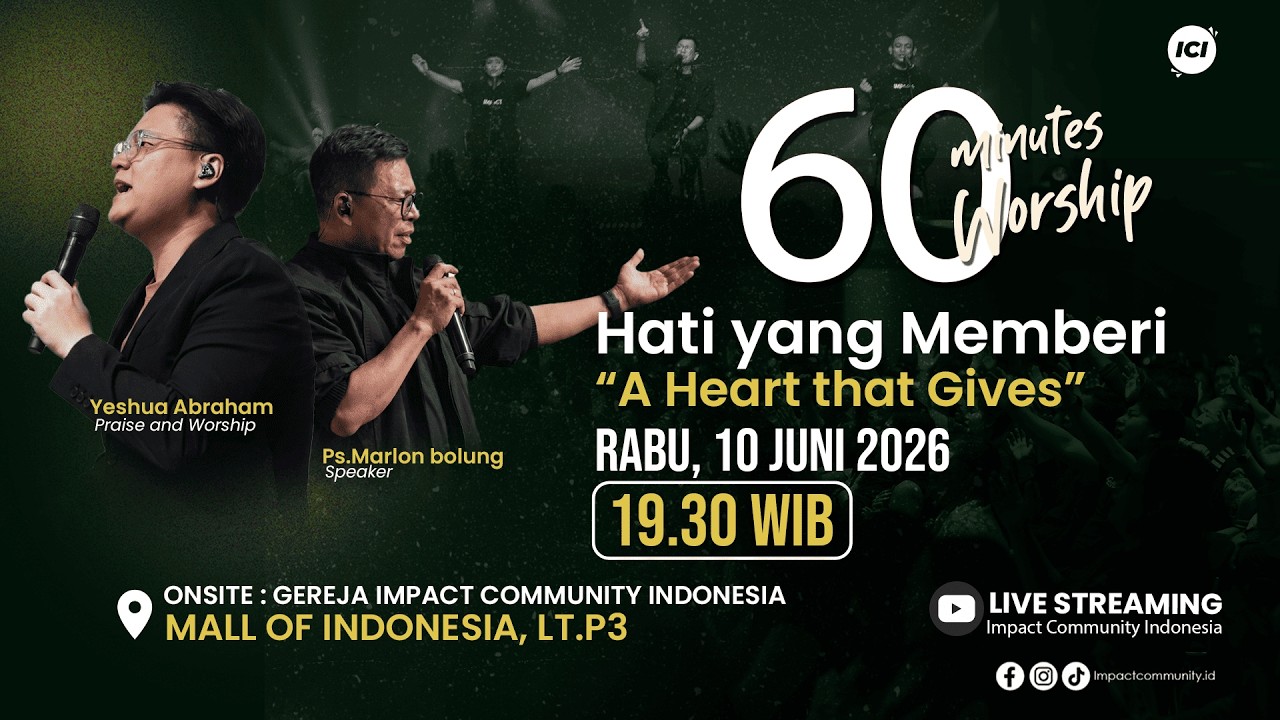 [LIVE] 60 MINUTES WORSHIP - A Heart that Gives feat Yeshua Abraham & ICI Worship