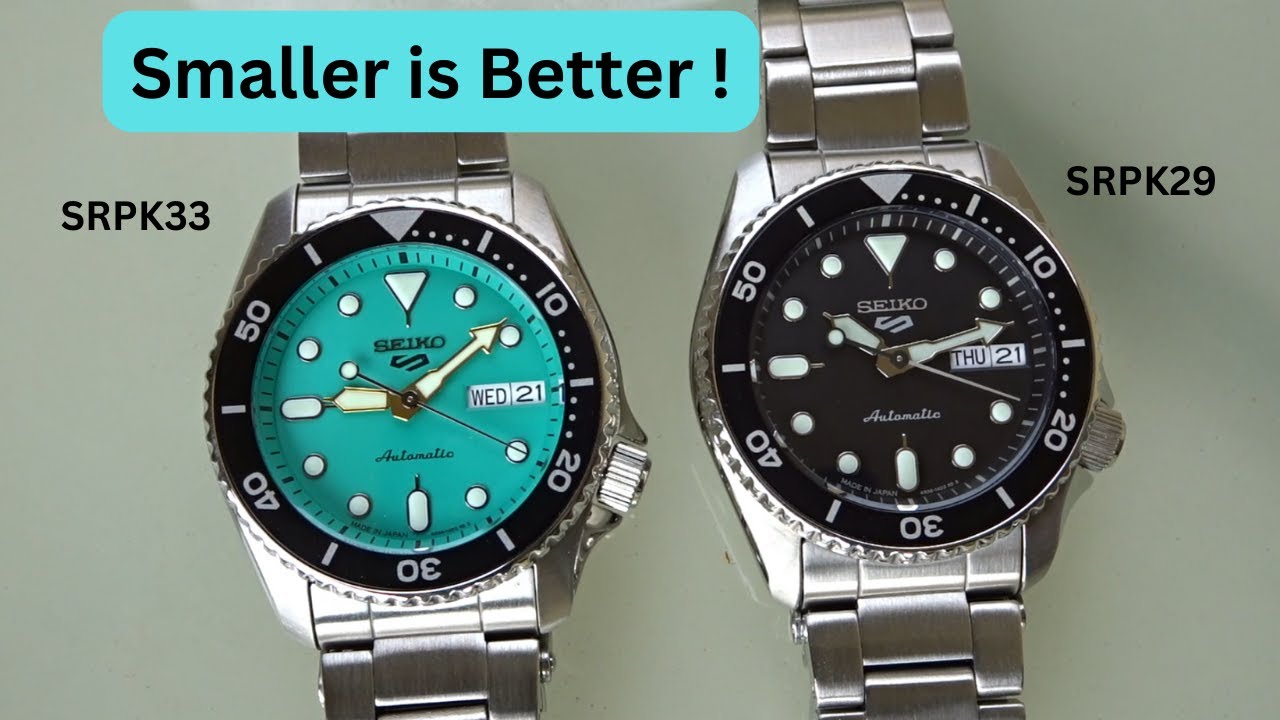 Новые уменьшенные 38-миллиметровые часы Seiko 5KX — SRPK29 и SRPK33